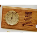 4"x7" Walnut Weather Station With Thermometer (16g)